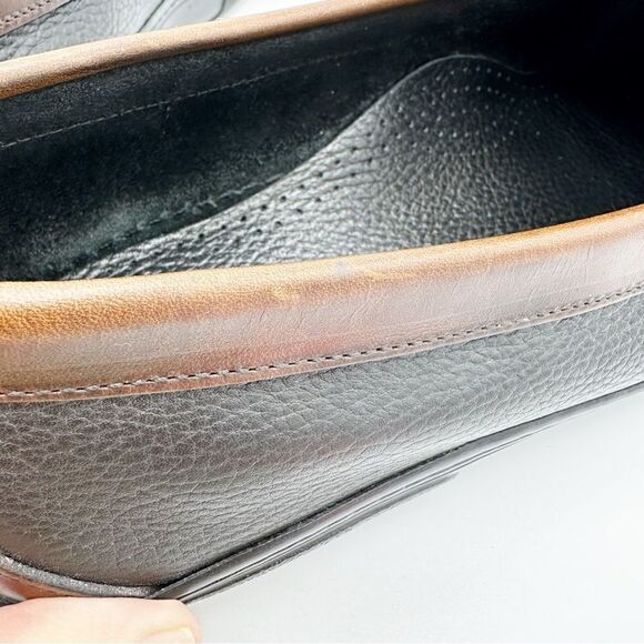 Footjoy‎ Club Casual Brown/Black Pebbled Leather Driving Moc Men's Size 12 C - Picture 8 of 15